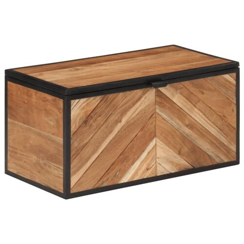 VidaXL 372752 Boîte de rangement Bois d'acacia, Fer