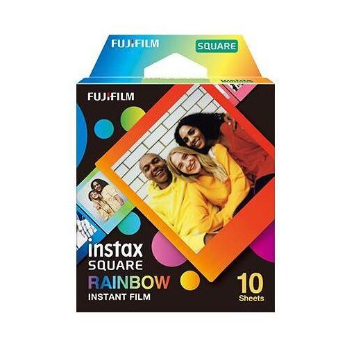 Fujifilm instax SQUARE Rainbow pellicule polaroid 10 pièces 86 x 72 mm
