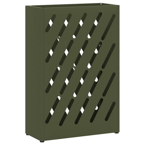 Vidaxl 868534 Porte-Parapluies Acier Olive