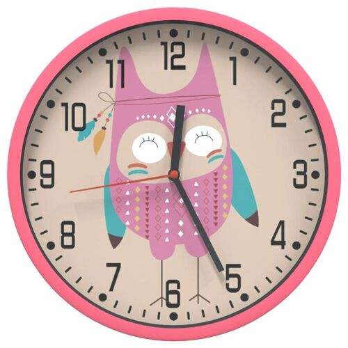 VidaXL 4008399 Horloge murale et de table Rose