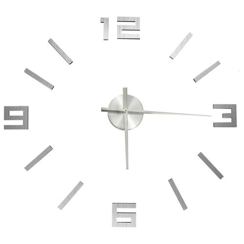VidaXL 325158 Horloge murale et de table Argent