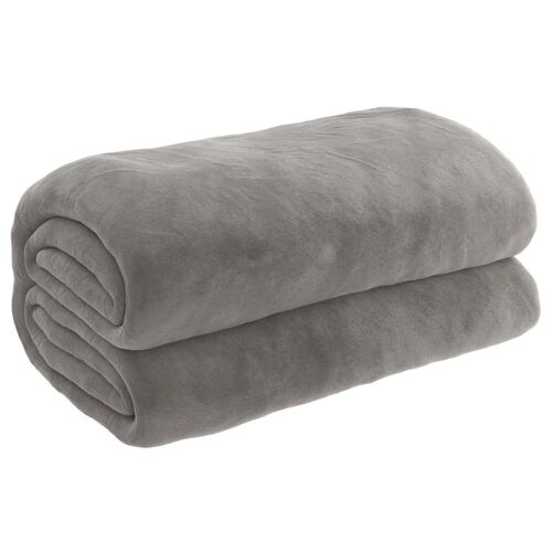 Vidaxl 3154885 Plaid Verre, Polyester Gris