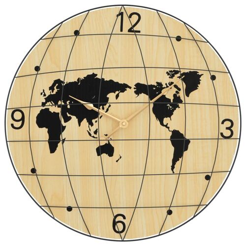 VidaXL 4008406 Horloge murale et de table Noir et Jaune