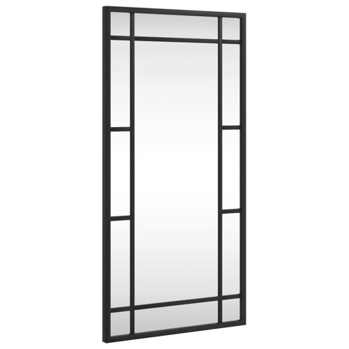 VidaXL 358628 miroir mural Noir