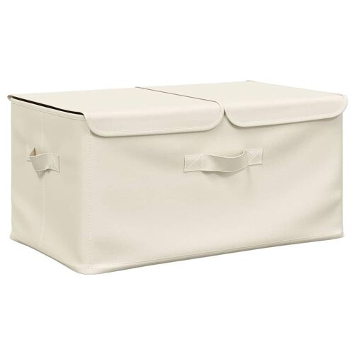 VidaXL 332916 Boîte de rangement Oxford, Polyester, Polypropylène (PP) Crème