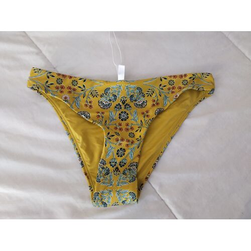 Culotte De Maillot De Bain Rouge Gorge Jaune T34