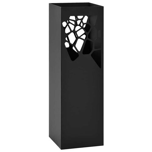 VidaXL 246798 Porte-parapluies Acier Noir
