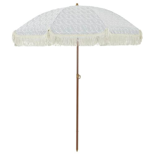 Vidaxl 42006681 Parasol De Terrasse Gris Et Blanc