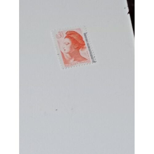 Timbre France 0,30 Yvert N° 2182 Type Liberté De Delacroix 0,30 Orange De 1982 T