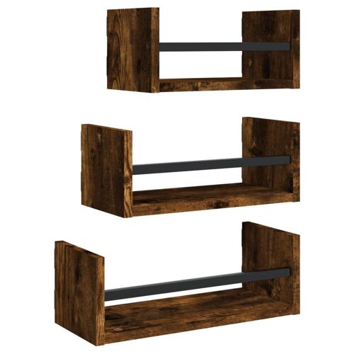VidaXL 835446 étagères Acier, Bois Chêne