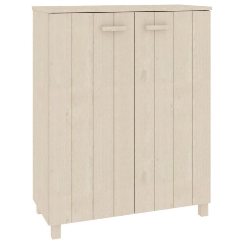 vidaXL Armoire à chaussures HAMAR Marron miel 85x40x108 cm Pin massif