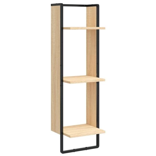 VidaXL 836304 étagères Métal, Bois Chêne