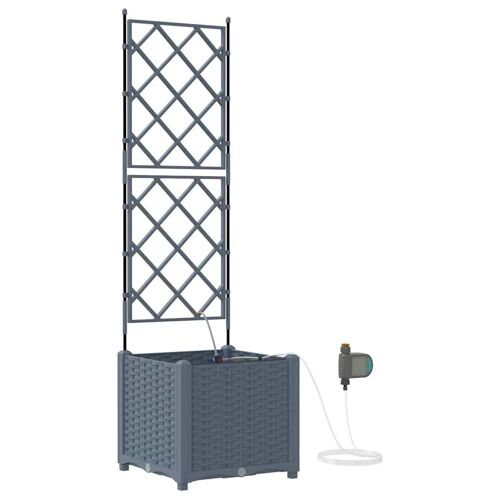Vidaxl 42002896 Pot À Fleurs Acier Gris Clair
