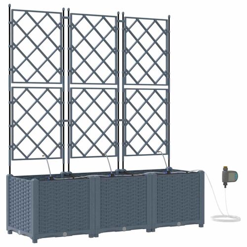 Vidaxl 42002899 Pot À Fleurs Acier Gris Clair