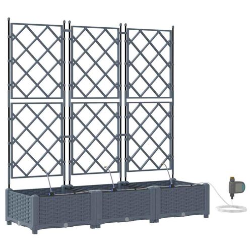 Vidaxl 42002898 Pot À Fleurs Acier Gris Clair