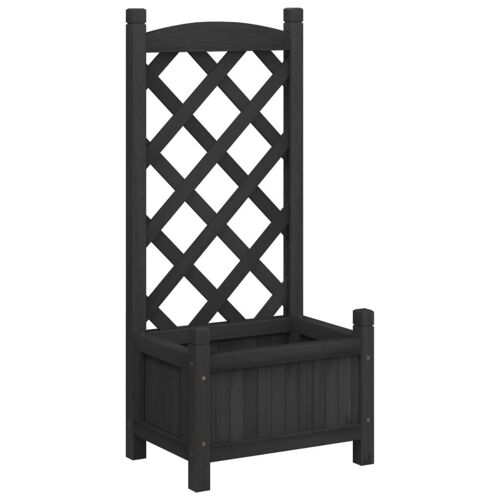 Vidaxl 365484 Pot À Fleurs Bois Noir