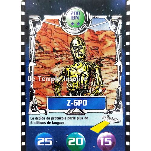 Carte Bn Star Wars Le Défi Du Jedi - Z-6po 1996