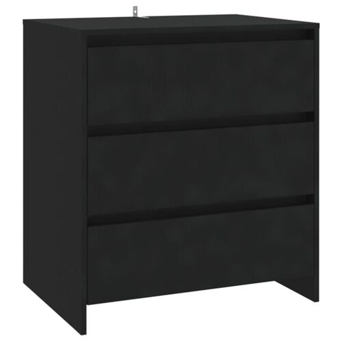 vidaXL Buffet Noir 70x41x75 cm Aggloméré