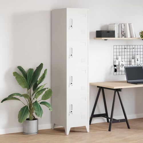 Vidaxl Armoire À Casier Avec 4 Compartiments 38x45x180 Cm