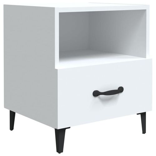 VidaXL 812024 Table de nuit et table de chevet Blanc