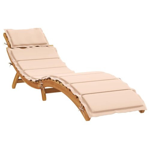 Vidaxl 367635 Chaise D'extérieur Bois D'acacia Beige