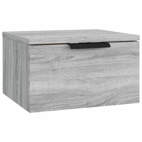 VidaXL 817089 Table de nuit et table de chevet Gris, Chêne