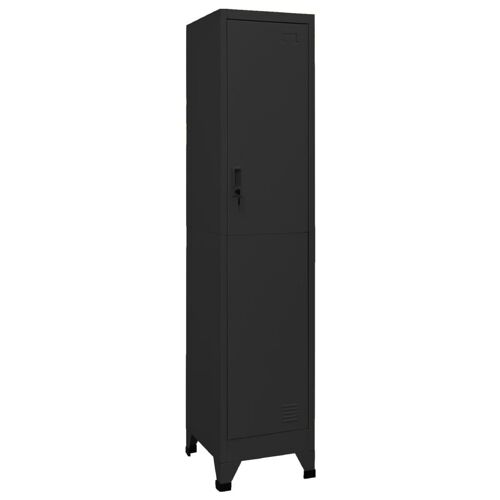 vidaXL Armoire à casiers Noir 38x45x180 cm Acier