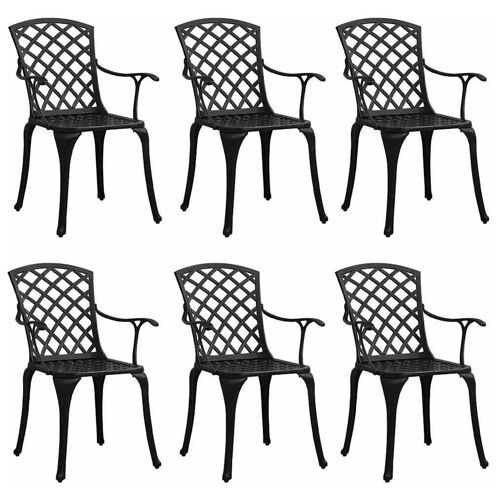 Vidaxl 3216320 Chaise D'extérieur Fonte D'aluminium Noir