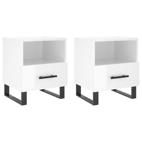 VidaXL 827489 Table de nuit et table de chevet Blanc