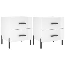 VidaXL 827329 Table de nuit et table de chevet Blanc