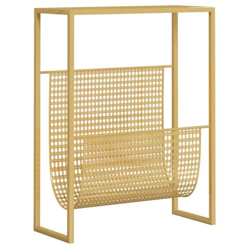 VidaXL 331669 porte-magazines Acier Or