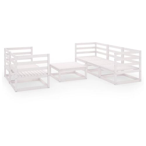 Vidaxl 3075330 Ensemble De Meubles De Jardin Blanc