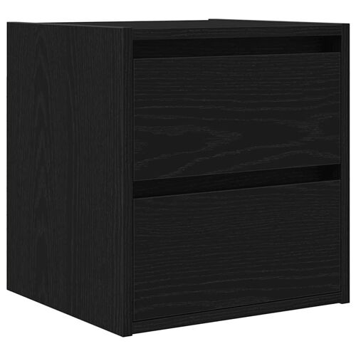 VidaXL 861249 Table de nuit et table de chevet Noir, Chêne