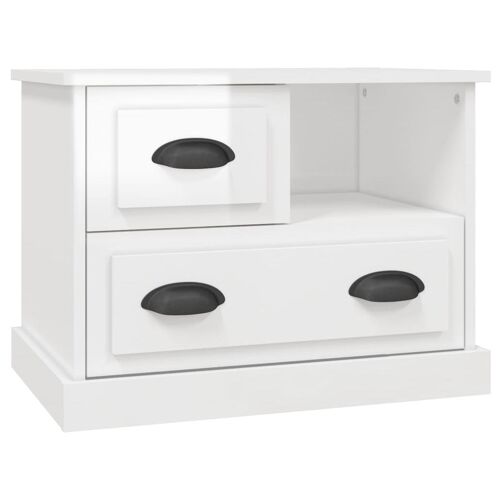 VidaXL 816362 Table de nuit et table de chevet Blanc