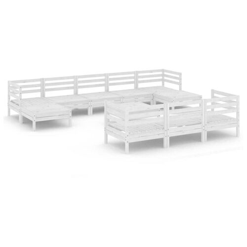 Vidaxl 3083390 Ensemble De Meubles De Jardin Blanc