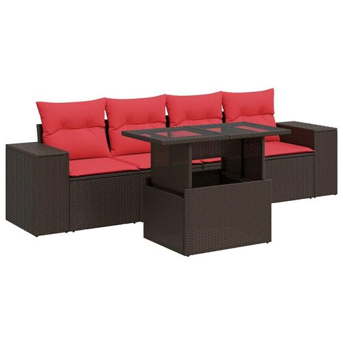 Vidaxl 3326725 Ensemble De Meubles De Jardin Rouge