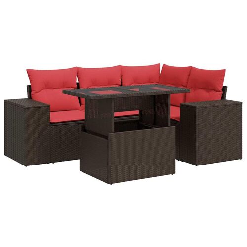Vidaxl 3326795 Ensemble De Meubles De Jardin Rouge