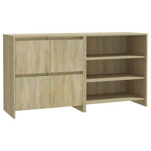 vidaXL Buffets 2 pcs Chêne sonoma Bois d'ingénierie
