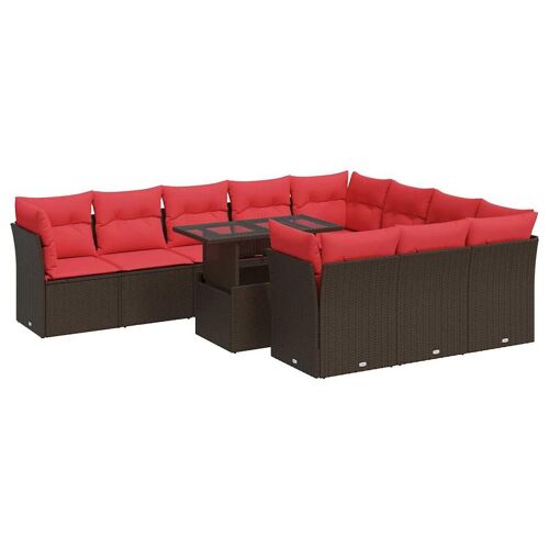 Vidaxl 3326235 Ensemble De Meubles De Jardin Rouge