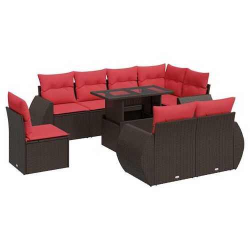 Vidaxl 3326665 Ensemble De Meubles De Jardin Rouge