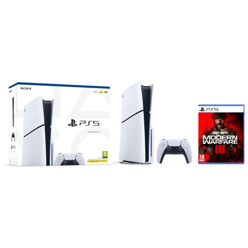 Sony Interactive Entertainment PlayStation 5 Slim + Call of Duty: Modern Warfare III 1 To Wifi Noir et Blanc