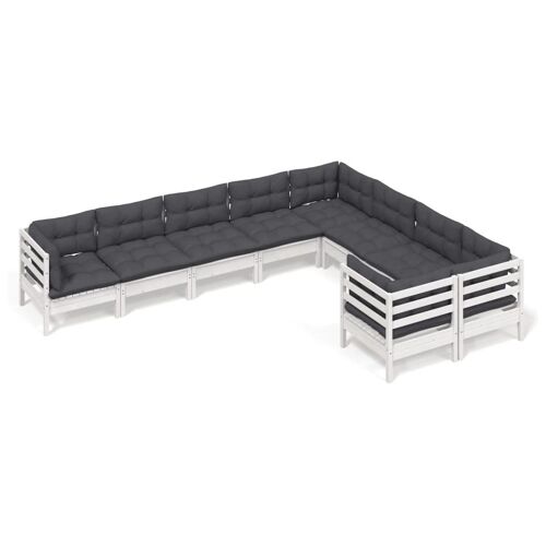 Vidaxl 3096984 Ensemble De Meubles De Jardin Blanc
