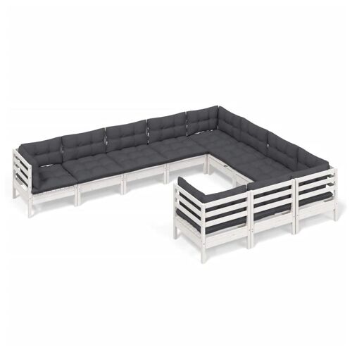 Vidaxl 3096996 Ensemble De Meubles De Jardin Blanc