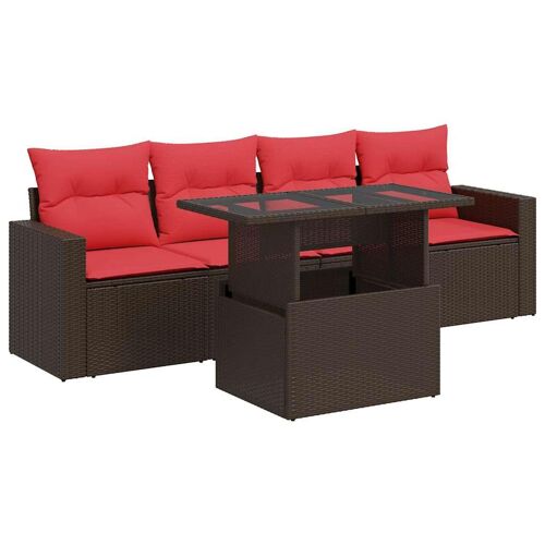 Vidaxl 3326245 Ensemble De Meubles De Jardin Rouge