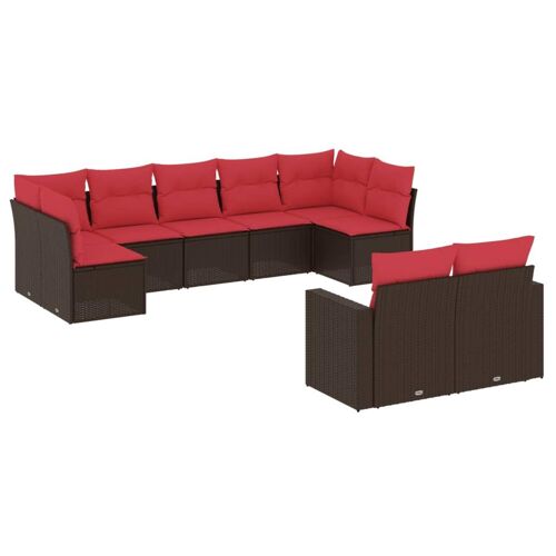 Vidaxl 3219414 Ensemble De Meubles De Jardin Rouge
