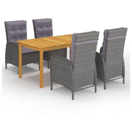 Vidaxl 3067773 Ensemble De Meubles De Jardin Gris