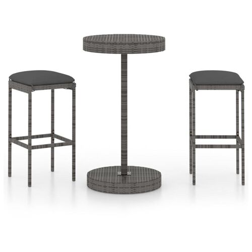 VidaXL 3064760 ensemble de meubles de jardin Gris