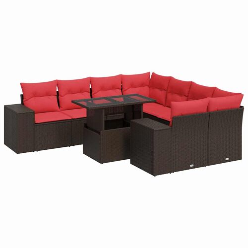 Vidaxl 3326775 Ensemble De Meubles De Jardin Rouge