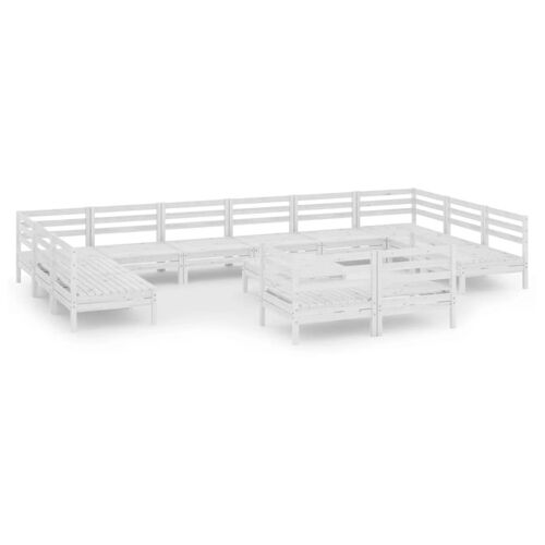 Vidaxl 3083500 Ensemble De Meubles De Jardin Blanc