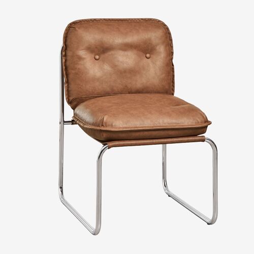 Pack de 4 chaises de salle à manger rembourrées et en fer Matilda